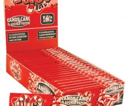 Juicy Jay's ochucené krátké papírky, Candy Cane, box 24ks